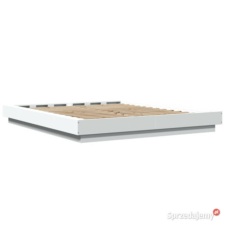 Rama łóżka biała materiał drewnopochodny 150x200 mazowieckie Warszawa