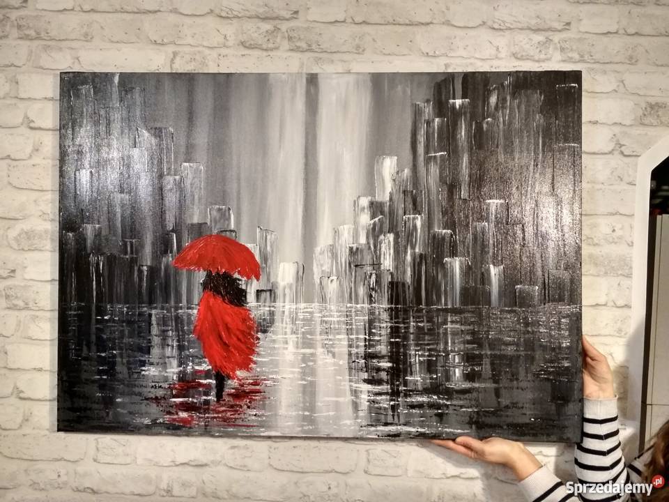 Obraz Dziewczyna z parasolką akryl prezent Dekoracje i ozdoby Mrągowo