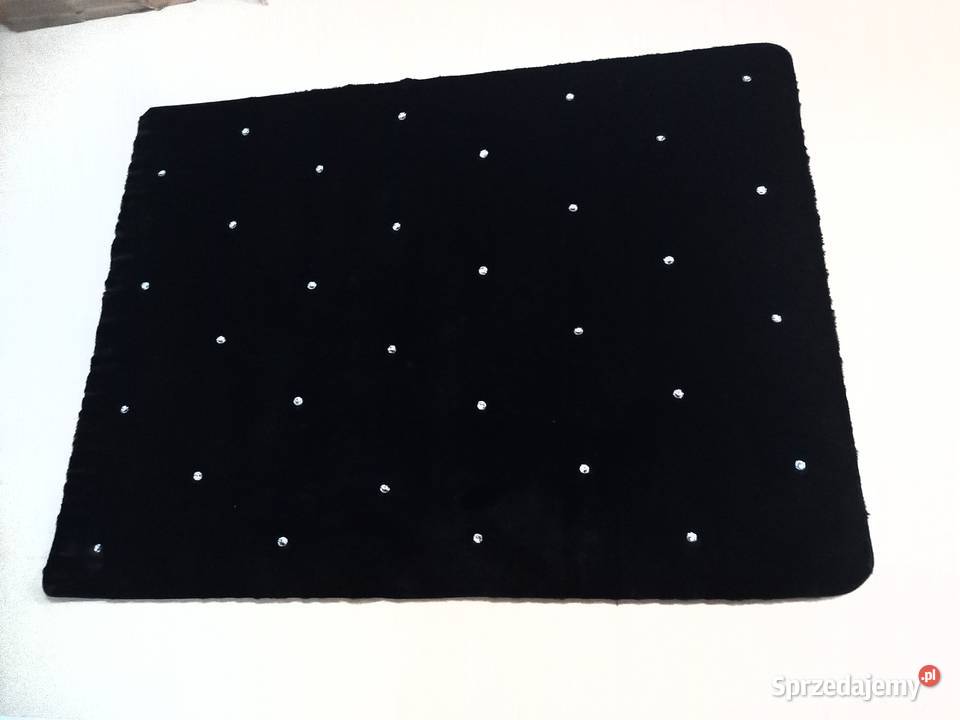 Czarny dywan 140x200 glamour z kryształkami duży Pozostałe małopolskie Nowy Sącz