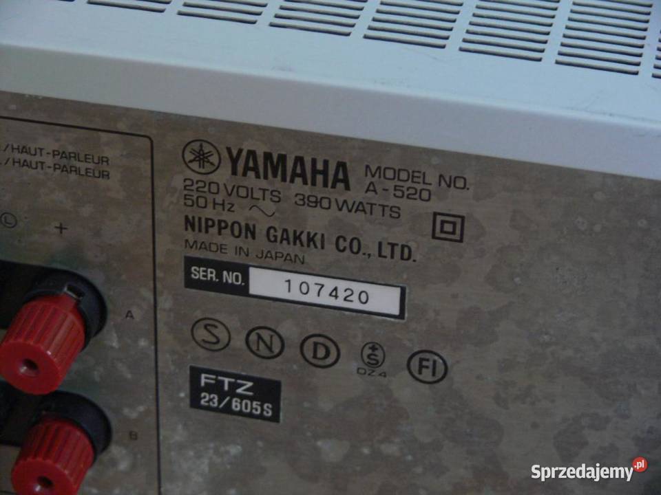 Wzmacniacz Yamaha A520 mocny 390 wat Vintage sprzedam