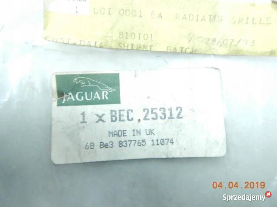 UCHWYT MOCOWANIE GRILLA JAGUAR XJ6 XJ12 Atrapy