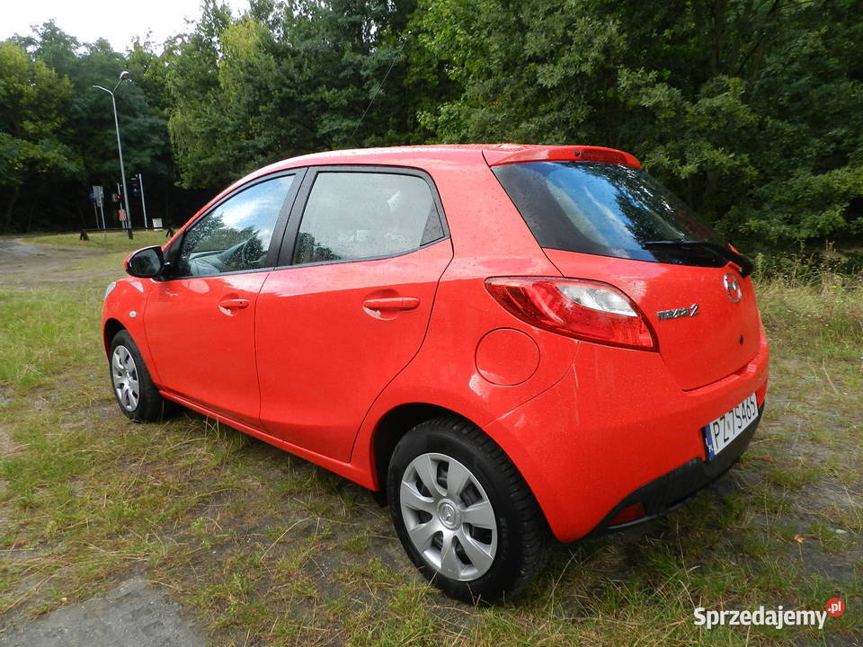 Mazda 2 II Śliczna niezawodna Pewny Przebieg czerwony Puszczykowo