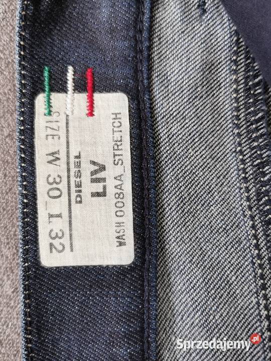 DIESEL LIV Slim wąskie rurki Stretch W30 L32 Łódź