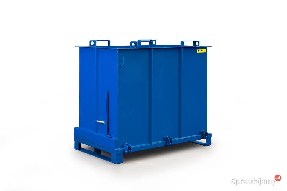 Kontener do szkła gruzu złomu z otwieranym dnem