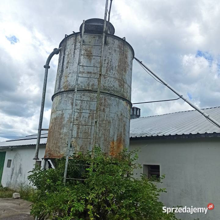 Silos stalowy solidny waga 12 t Pojemność 30m3 Sianów