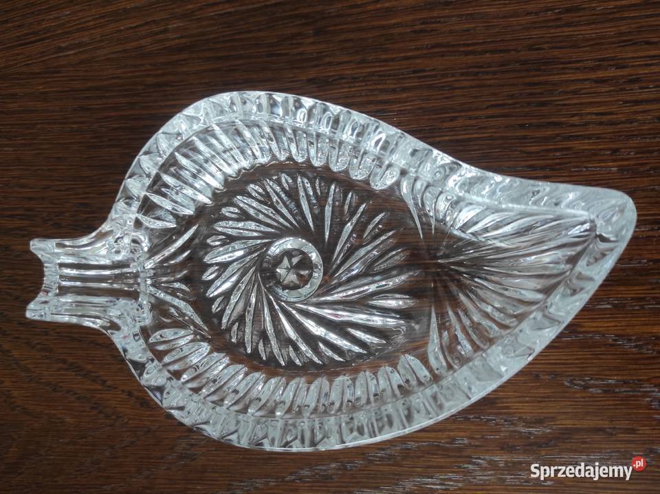 Popielnica kryształowa stare szkło PRL Białystok