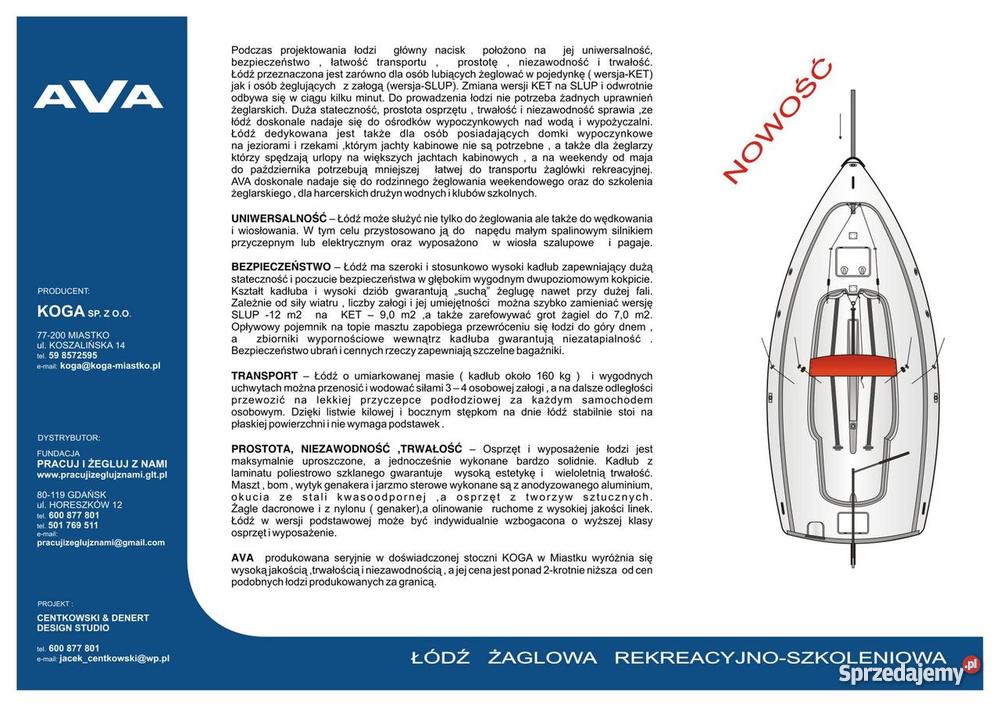 Posezonowa uniwersalnych łodzi żaglowych AVA Gdańsk