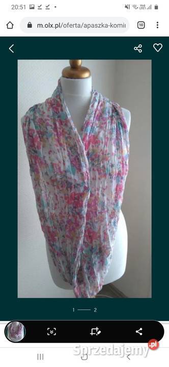 Apaszka Komin w kwiaty Warszawa