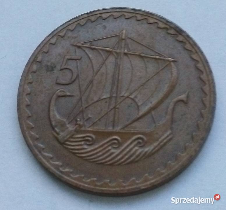 CYPR 5 MILS 1980 rBRĄZ Legionowo