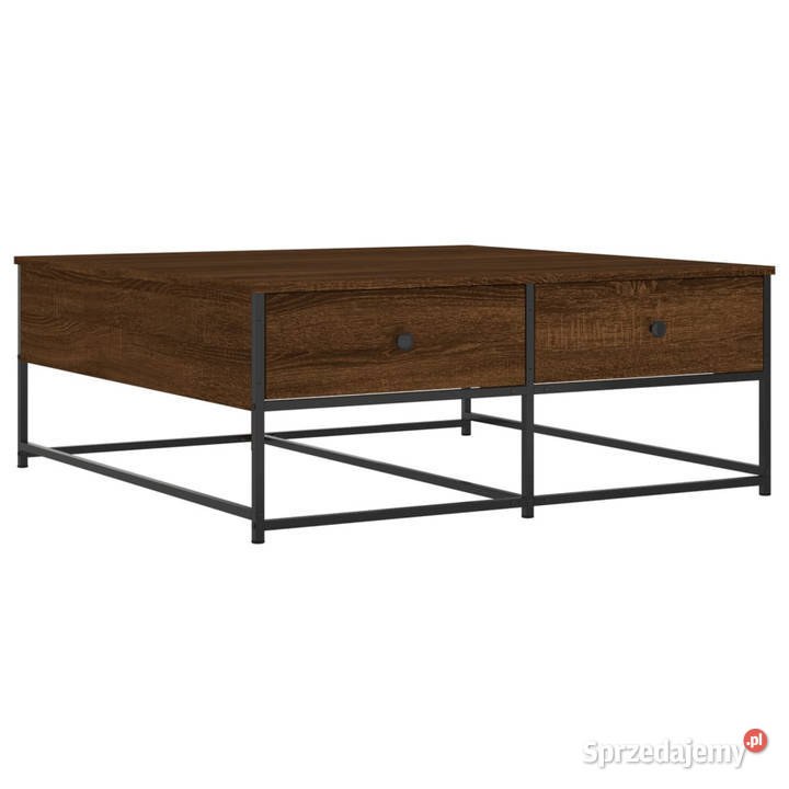 Stolik kawowy brązowy dąb 100x99x40 WM835298 Stoły Stoły Warszawa