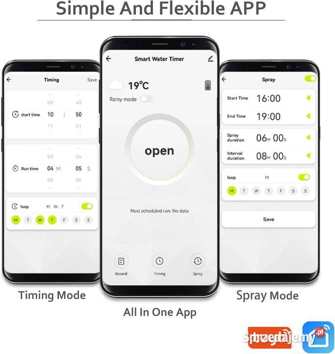 CROSOFMI WiFi Timer nawadniania inteligentny Nawadnianie Zamość
