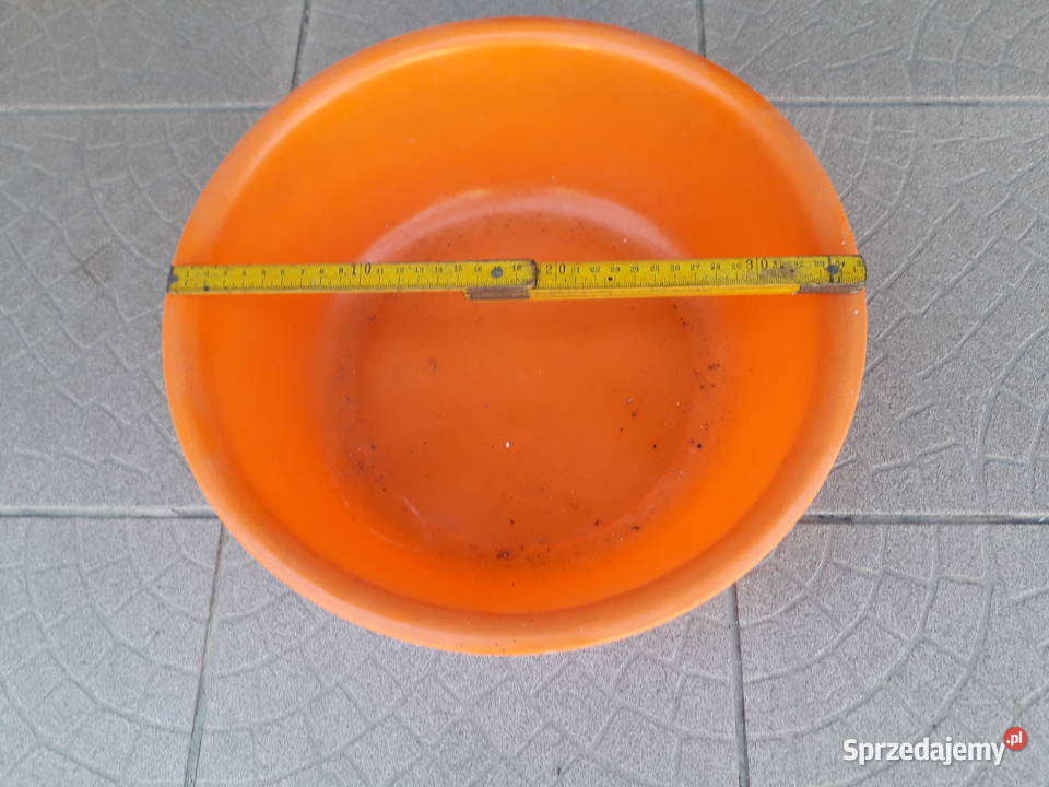 Mała plastikowa miednica pomarańczowa średnica małopolskie Kraków