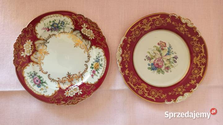 Filiżanka z talerzykiem Koningl pn Tettau Import Porcelana i szkło Gdańsk