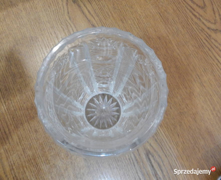 Flakon kryształowy zdobiony retro PRL z Papieżem Leżajsk sprzedam