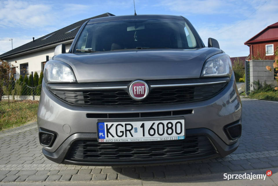 Fiat Doblo 14 TB Maxi 5Osobowy Klima 2019 Stan szary Majdan Sieniawski