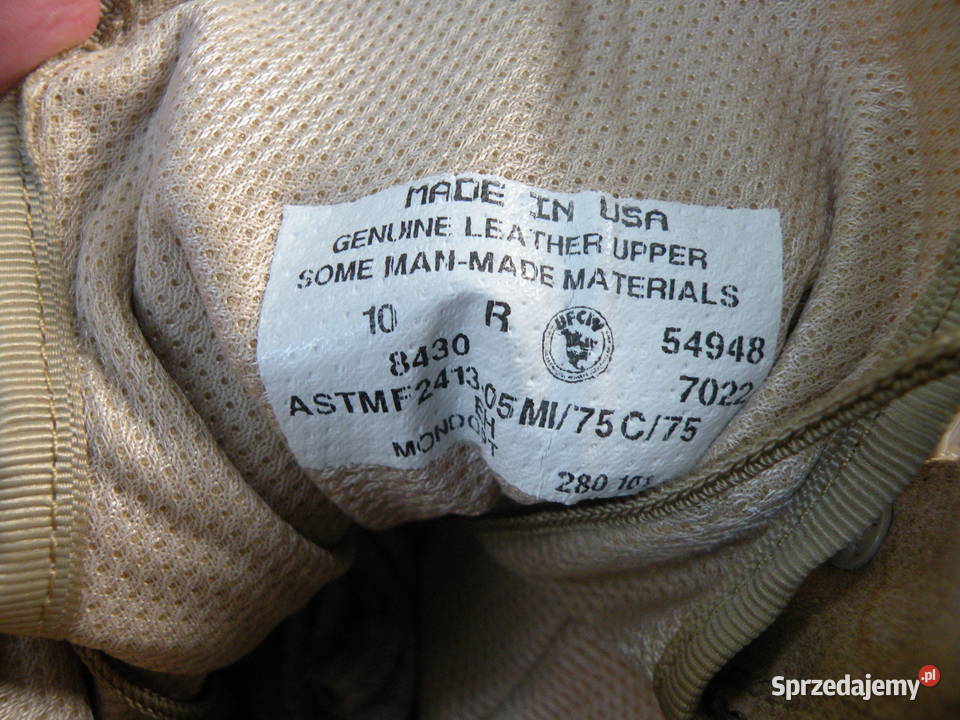 Buty Desert Combat UFCW 10R steel toe Wrocław