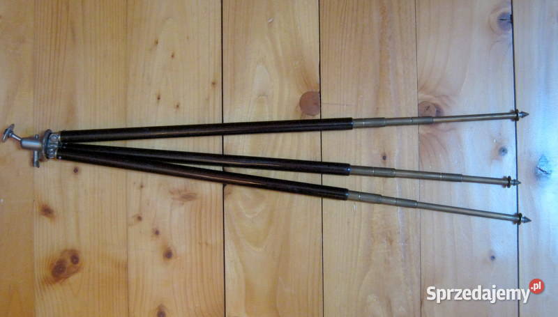 Trójnóg statyw mosiężny składany staroć Breslau Kraków