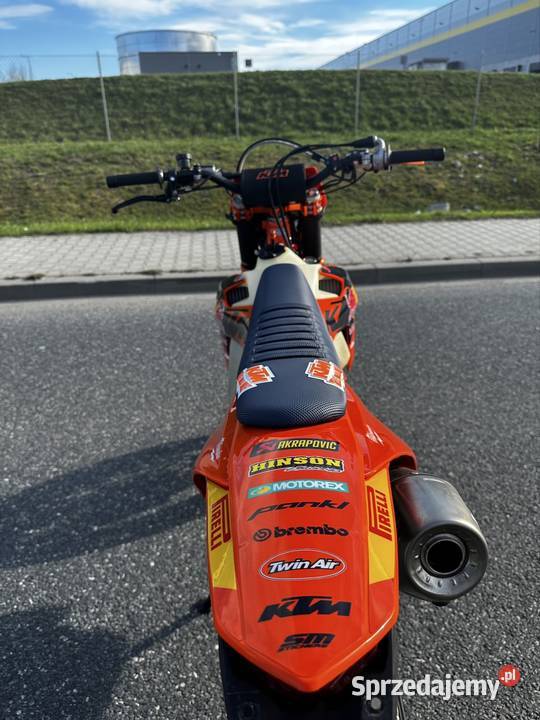 KTM 500 EXCF Supermoto 2022 35 mth Akrapovi LHRB czterosuwowy