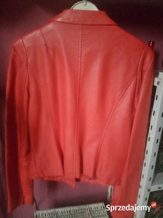 Kurtka żakiet skóropodobna koralowa sprzedam