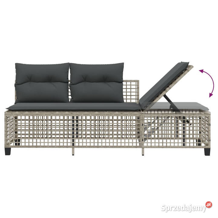 3cz narożna sofa ogrodowa z poduszkami