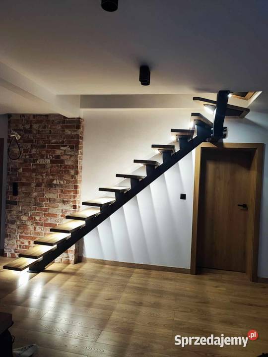 Schody drewniane dąb jesion belko stalowe Pozostałe Zabrze