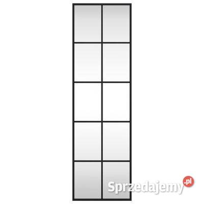 vidaXL Lustro ścienne czarne 30x100 prostokątne sprzedam