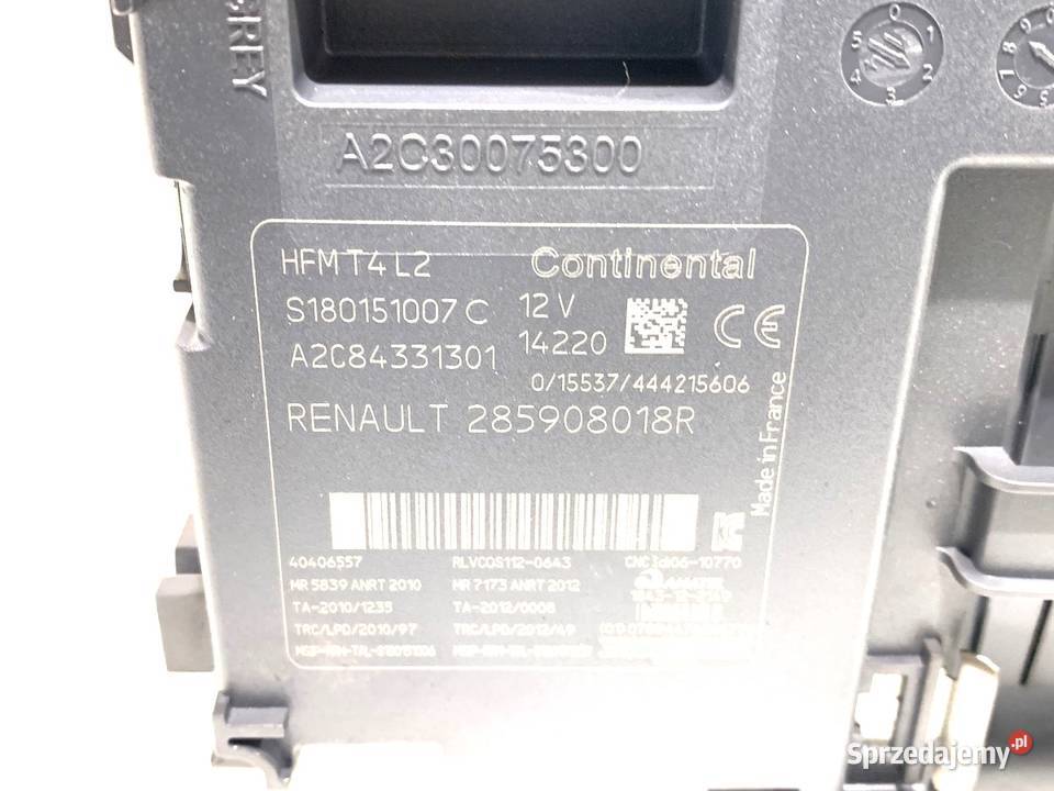 STACYJKA RENAULT CLIO IV 285908018R 15 90 podkarpackie