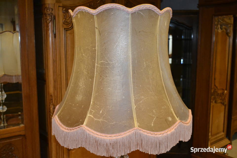 lampa stojąca z abażurem kryształ Będzin sprzedam