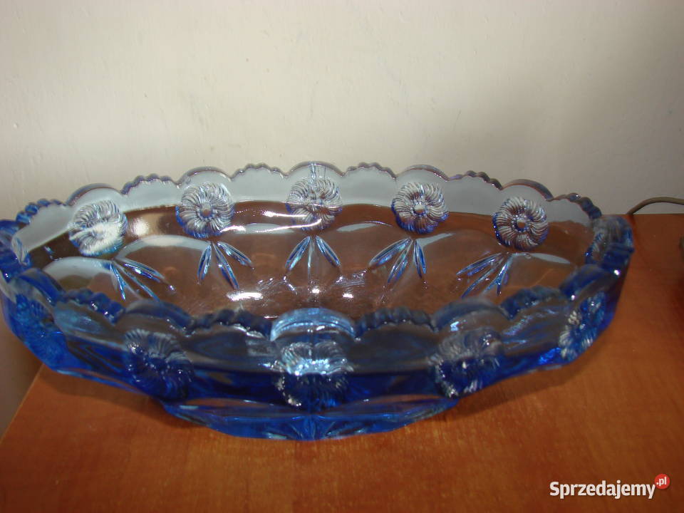 szklana żardiniera PRL Porcelana i szkło Pruszcz Gdański