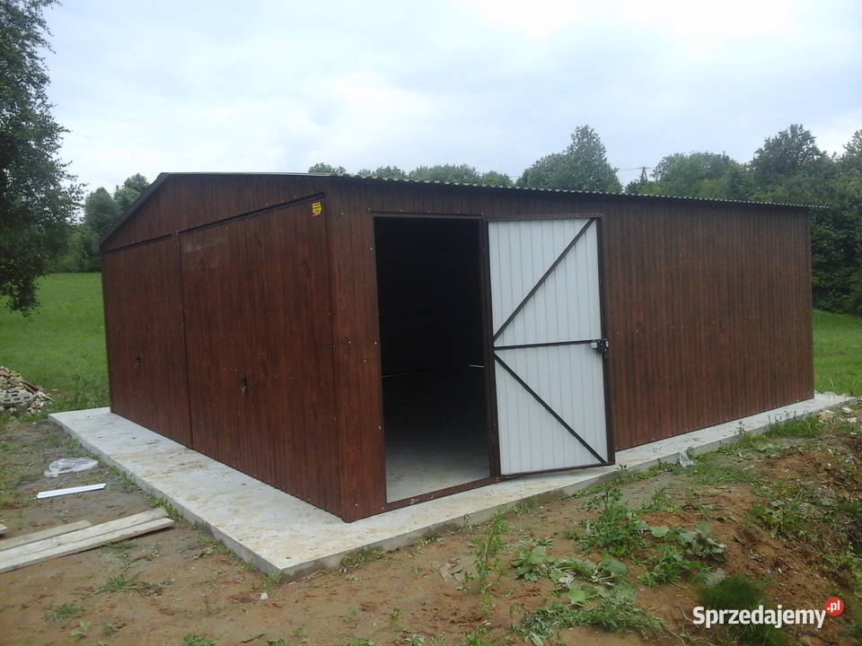 Garaż Blaszany 8x6m GARAŻE BLASZANE Blaszak Sprzedaż Sprzedaż świętokrzyskie Sandomierz