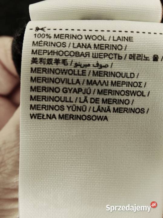 Sweter Męski Wełniany 100 Wełna Merino podlaskie Łomża