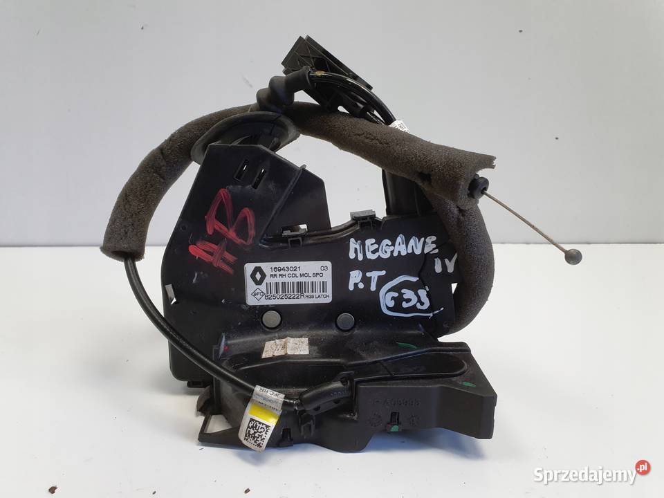 Renault Megane IV ZAMEK DRZWI prawy tył PASAŻERA Rudka