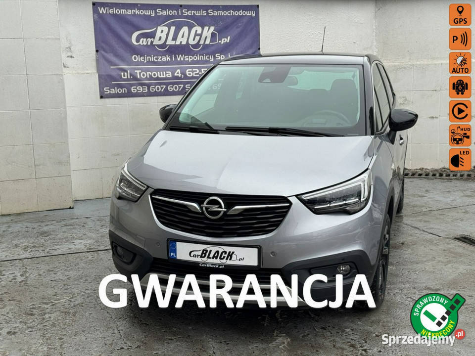 Opel Crossland X Pisemna Gwarancja 12 miesięcy asystent pasa ruchu Konin sprzedam