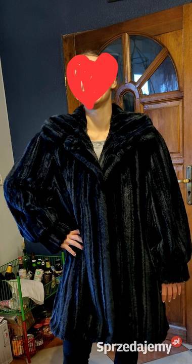 Piękne futro płaszcz sztuczne nowe NORA moda Armani Warszawa