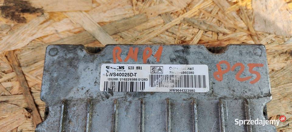 CITROEN BERLINGO 2008 STEROWNIK MODUŁ ECU Czujniki i sterowniki Gliwice