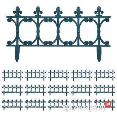 vidaXL Obrzeża trawnikowe 16 zielone 10 m