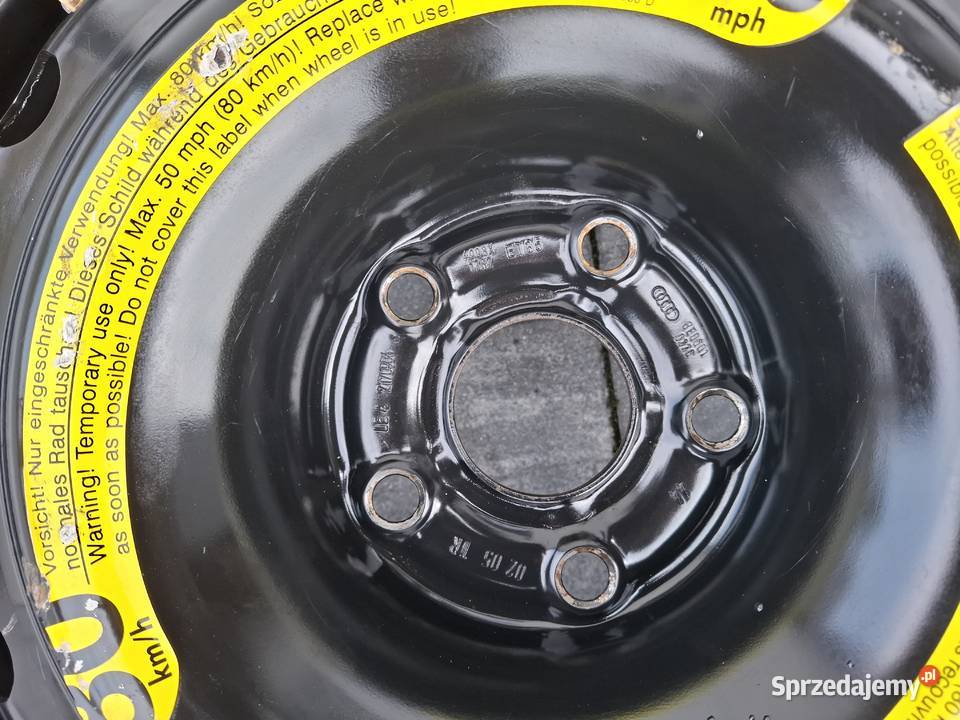 AUDI VW SKODA SEAT koło dojazdowe 12580R17 podkarpackie Zarzecze