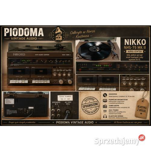 Nikko NHS75 MK II Audio Center z gramofonem i