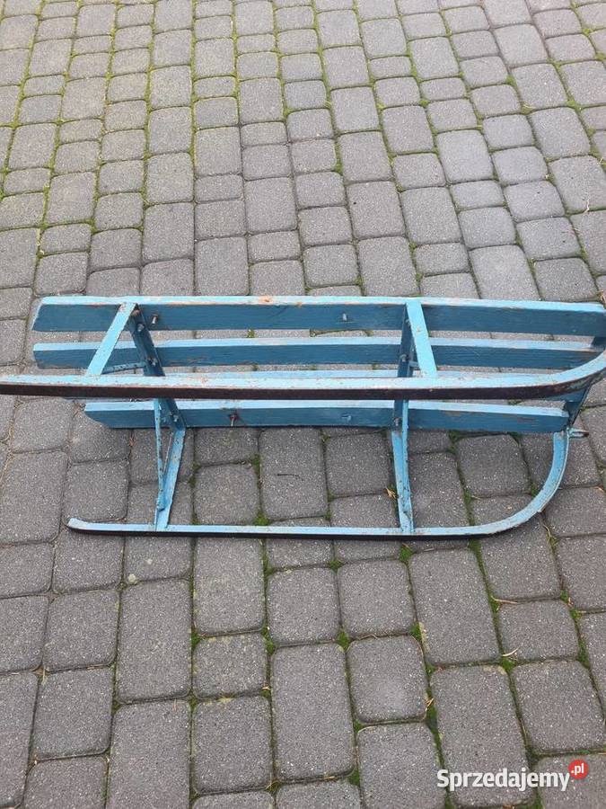 Sanki metalowe wygodne duże żeliwne z okresu PRL