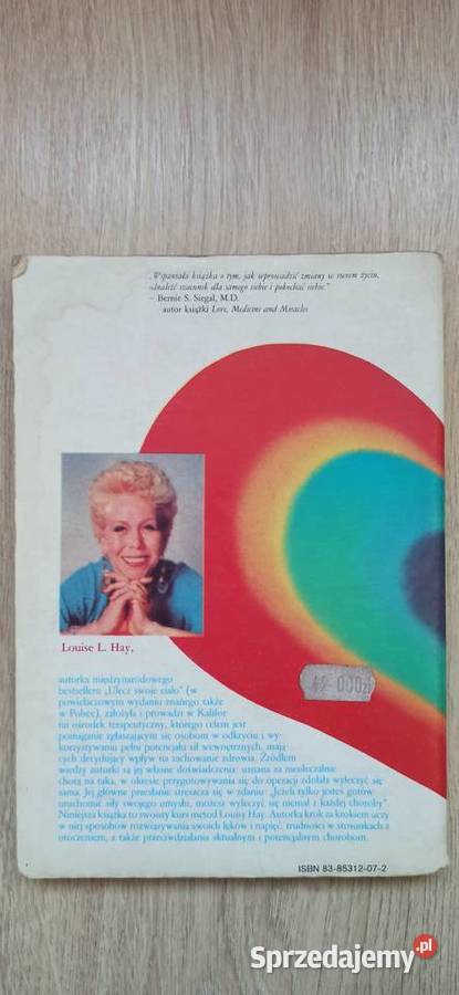 Możesz uzdrowić swoje życie Louise L Hay sprzedam