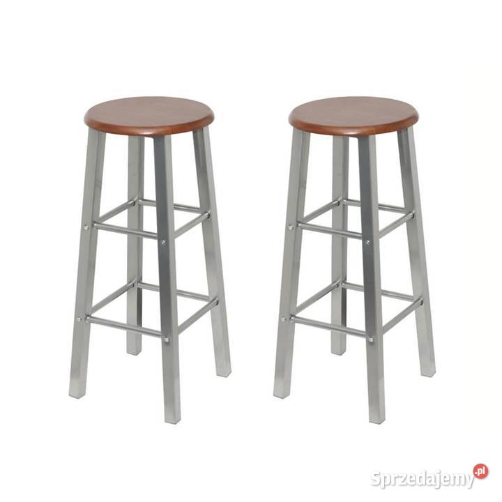 vidaXL Stołki barowe z metalu siedzisko z MDF 2 Warszawa