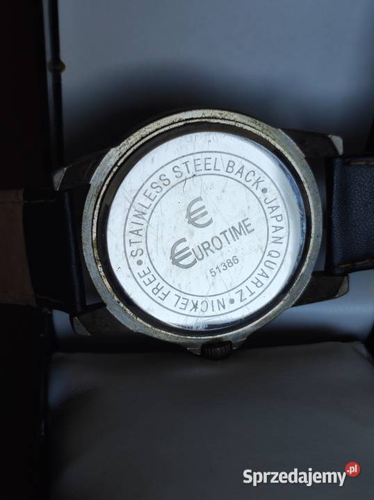 Zegarek męski ze skórzaną bransoletą Eurotime Kielce sprzedam
