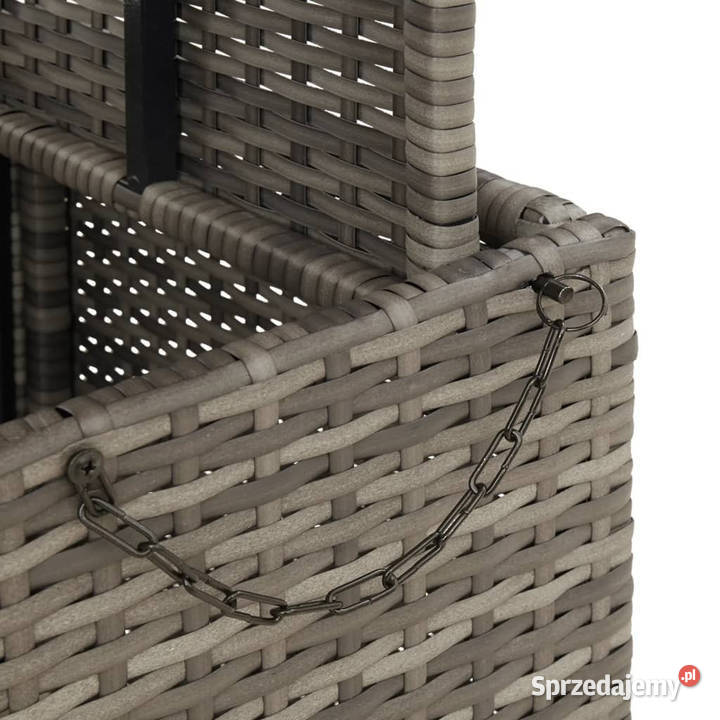 Stół ogrodowy szary 110x110x71 polirattan i Warszawa