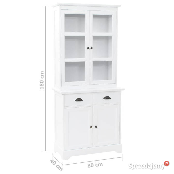 Kredens 4drzwiowy MDF i drewno sosnowe 80x40x180 Warszawa
