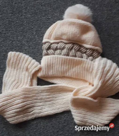 Nowy cieplutki komplet zima czapka szalik Malbork sprzedam