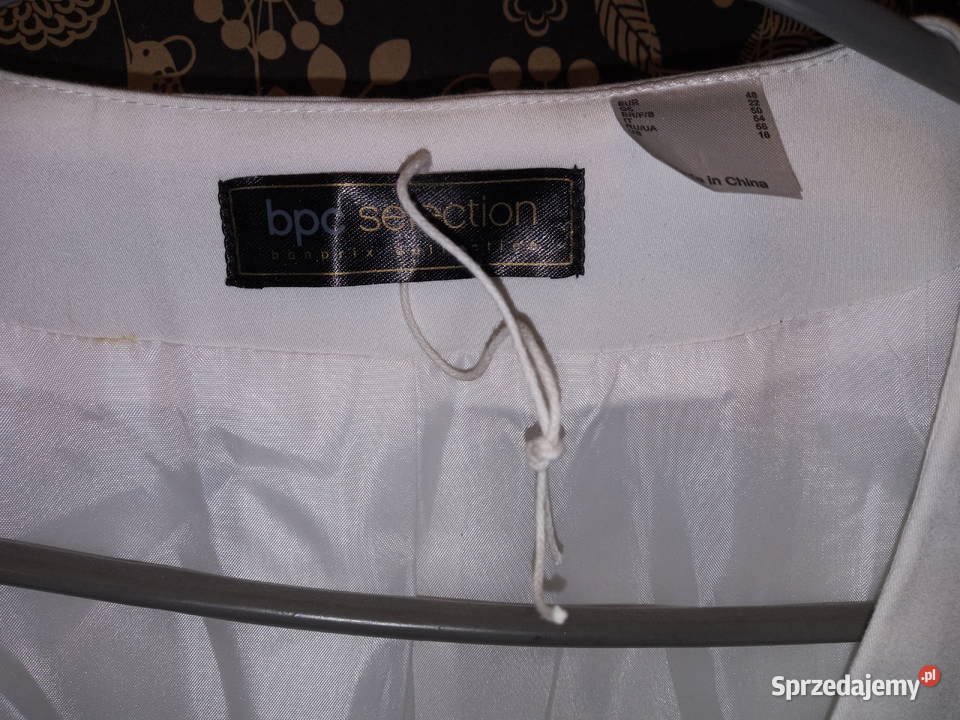 Białe bolero żakiet BPC r 48 nowe bez metki mazowieckie Warszawa sprzedam
