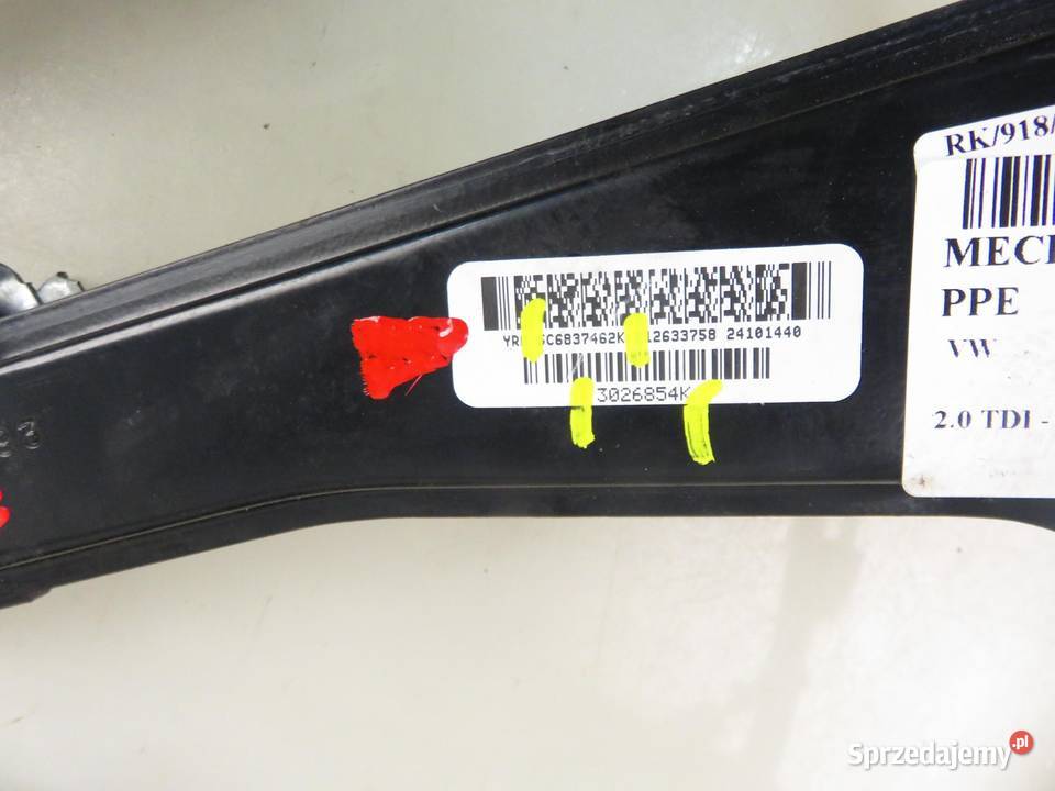 PODNOŚNIK SZYBY PRAWY PRZEDNI VW JETTA IV małopolskie