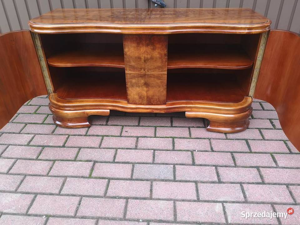 Komoda Szafka RTV ARTDECO Orzech Niska Stara Swarzędz