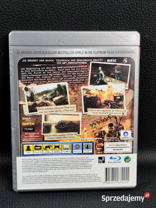 PlayStation 3 Platinum Far Cry 2 łódzkie Poddębice