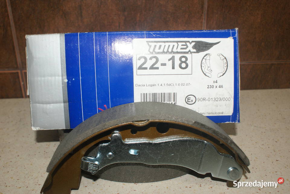2218 TOMEX brakes SZCZĘKI HAMULC DACIA LOGAN Pozostałe Białobrzegi